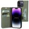 Mobiparts Classic Wallet iPhone 14 Pro Hoesje Bookcase Portemonnee - Stone Green