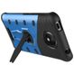 Mobigear Grip Stand Motorola Moto C Plus Hoesje Hardcase Backcover Shockproof met Standaard - Blauw