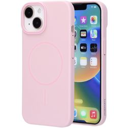 Mobiparts Slim Line iPhone 15 MagSafe Hoesje Hardcase Backcover - Blush Pink