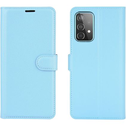 Mobigear Classic Samsung Galaxy A52 Hoesje Bookcase Portemonnee - Blauw
