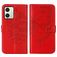 Mobigear Butterfly Motorola Moto G54 Hoesje Bookcase Portemonnee - Rood