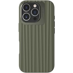 Nudient Bold iPhone 16 Pro MagSafe Hoesje Hardcase Backcover - Olive Green