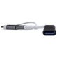 Xccess 4 USB Hub USB-A / USB-C naar USB-A Hub 0.1 Meter - Grijs