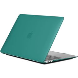 Mobigear Matte MacBook Air 13 Inch (2018-2020) Hoes Hardshell Laptopcover MacBook Case - Donkergroen - Model A1932 / A2179 / A2337
