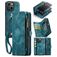 Caseme 008 iPhone 13 Hoesje Uitneembare 2in1 Bookcase Portemonnee - Blauw