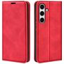 Mobigear Retro Slim Samsung Galaxy S24 FE Hoesje Bookcase Portemonnee - Rood