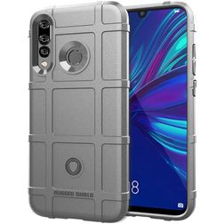 Mobigear Rugged Shield Huawei P Smart Plus (2019) Hoesje Flexibel TPU Backcover Shockproof - Grijs