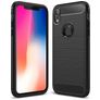 Mobigear Brushed Slim iPhone XR Hoesje Flexibel TPU Backcover - Zwart