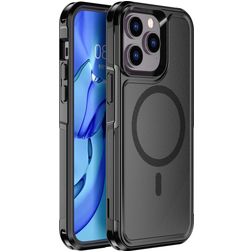 Mobigear Traveller iPhone 14 Pro MagSafe Hoesje Hardcase Backcover Shockproof - Zwart