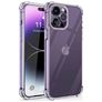 Mobigear Cushion Doorzichtig iPhone 14 Pro Hoesje Flexibel TPU Backcover Shockproof - Transparant