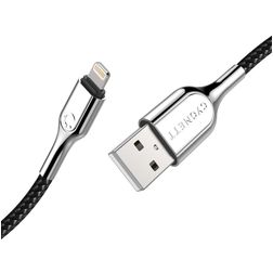 Cygnett Armoured Braided USB-A naar Apple Lightning Kabel MFI 3 Meter - Zwart