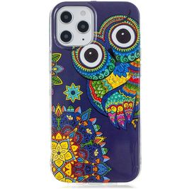 Mobigear Design iPhone 12 Pro Max Hoesje Flexibel TPU Backcover - Uil