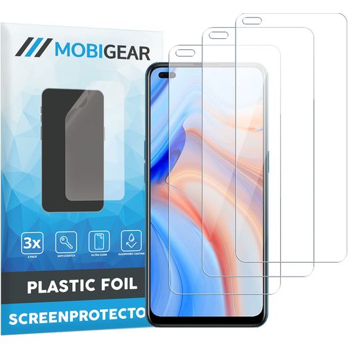 Mobigear OPPO Reno 4 5G Screenprotector Folie - Case Friendly (3-Pack)