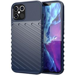 Mobigear Groove iPhone 12 Pro Max Hoesje Flexibel TPU Backcover - Blauw