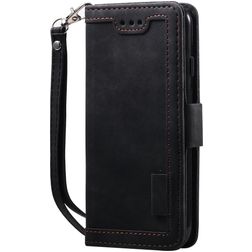 Mobigear Two Tone iPhone SE (2020) Hoesje Bookcase Portemonnee - Zwart