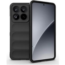 Mobigear Bumpy Xiaomi 15 Pro Hoesje Flexibel TPU Backcover - Zwart