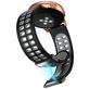 Mobigear Sport Plus Mag Siliconen Smartwatch Bandje Magneetsluiting - Universeel 20 mm aansluiting - Groen / Grijs
