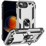 Mobigear Armor Ring iPhone 17e Hoesje Hardcase Backcover Shockproof met Ringhouder - Zilver