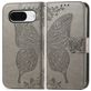 Mobigear Butterfly Google Pixel 8 Hoesje Bookcase Portemonnee - Grijs