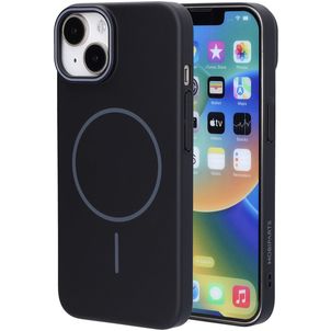 Mobiparts Slim Line iPhone 14 MagSafe Hoesje Hardcase Backcover - Onyx Black