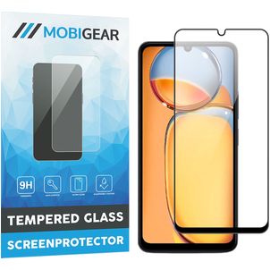Mobigear Premium Xiaomi Redmi 13C Glazen Screenprotector - Case Friendly - Zwart