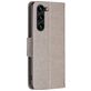 Mobigear Butterfly Samsung Galaxy S23 Plus Hoesje Bookcase Portemonnee - Grijs