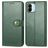 Mobigear Snap Button Xiaomi Redmi A1 4G Hoesje Bookcase Portemonnee - Groen
