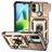 Mobigear Armor Ring Cam Slide Xiaomi Redmi A1 4G Hoesje Hardcase Backcover Shockproof met Ringhouder en Camera Slider - Goud