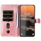 Mobigear Zipper Samsung Galaxy S23 Ultra Hoesje Bookcase Portemonnee - Roségoud