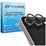 Mobigear Single Samsung Galaxy Z Flip 8 Glazen Camera Lens Protector - Case Friendly - Zwart