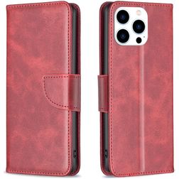 Mobigear Excellent iPhone 16 Pro Hoesje Bookcase Portemonnee - Rood