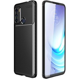 Mobigear Racing Motorola Moto G60 Hoesje Flexibel TPU Backcover - Zwart
