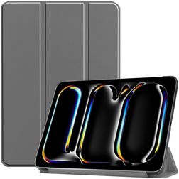 Mobigear Tri-Fold iPad Pro 11 Inch (2025) Hoes Bookcase - Grijs