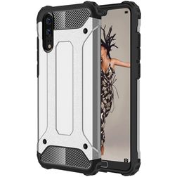 Mobigear Outdoor Huawei P20 Hoesje Hardcase Backcover Shockproof - Zilver