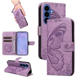 Mobigear Butterfly Samsung Galaxy S26 Hoesje Bookcase Portemonnee - Paars