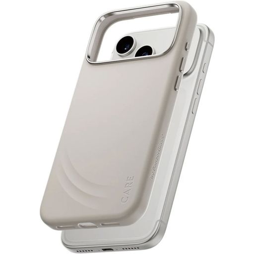 CARE by PanzerGlass Feature FLOW iPhone 17 Pro Max Siliconen MagSafe Hoesje Backcover Shockproof - Vanilla