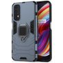 Mobigear Armor Ring Realme 7 Hoesje Hardcase Backcover Shockproof met Ringhouder - Blauw