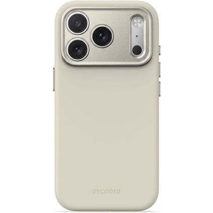 Decoded AntiMicrobial iPhone 18 Pro Max Siliconen MagSafe Hoesje Backcover - Pebble Grey