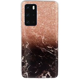 Mobigear Marble Huawei P40 Hoesje Flexibel TPU Backcover - Kleurrijk
