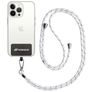 Mobigear Lanyard Universeel Telefoonkoord Verstelbaar - Zwart / Wit