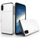 Mobigear Card iPhone XS Hoesje Hardcase Backcover Shockproof met Pasjeshouder - Wit