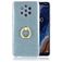 Mobigear Glitter Ring Nokia 9 PureView Hoesje Flexibel TPU Backcover met Ringhouder - Blauw