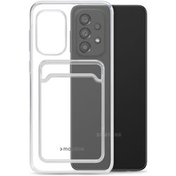 Mobilize Gelly Card Doorzichtig Samsung Galaxy A13 4G Hoesje Flexibel TPU Backcover met Pasjeshouder - Transparant