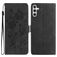 Mobigear Flowers Samsung Galaxy A17 Hoesje Bookcase Portemonnee - Zwart