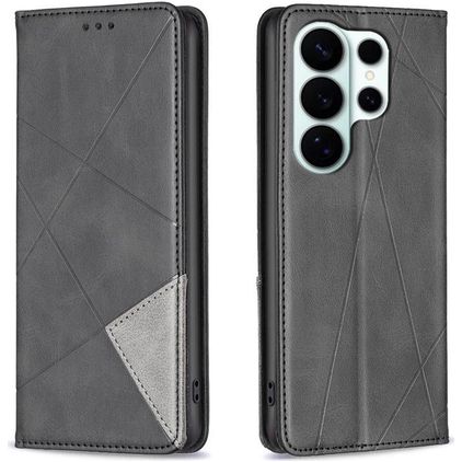 Mobigear Rhombus Slim Samsung Galaxy S26 Ultra Hoesje Bookcase - Zwart
