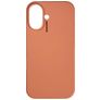 Nudient Base iPhone 16 Plus Siliconen Hoesje Backcover - Peach Orange
