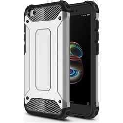 Mobigear Outdoor Xiaomi Redmi Go Hoesje Hardcase Backcover Shockproof - Zilver