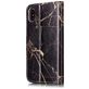 Mobigear Marble iPhone XS Hoesje Bookcase Portemonnee - Zwart