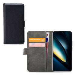 Mobilize Classic POCO F6 Pro Hoesje Bookcase Portemonnee - Zwart
