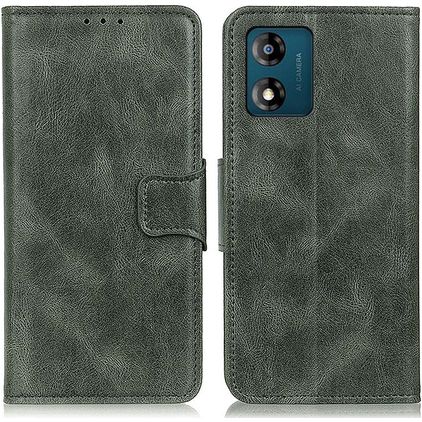 Mobigear Classy Motorola Moto E13 Hoesje Bookcase Portemonnee - Groen